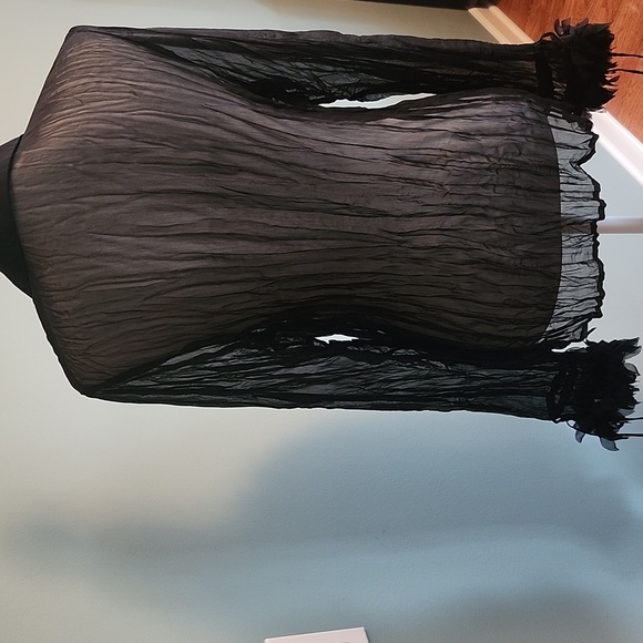 VINTAGE Black Women's Blouse - Picture 3 of 4